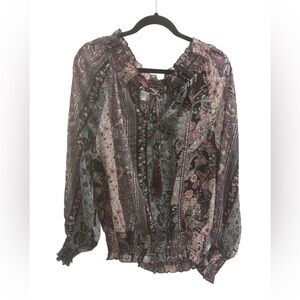 Floral Patterned Women's Top